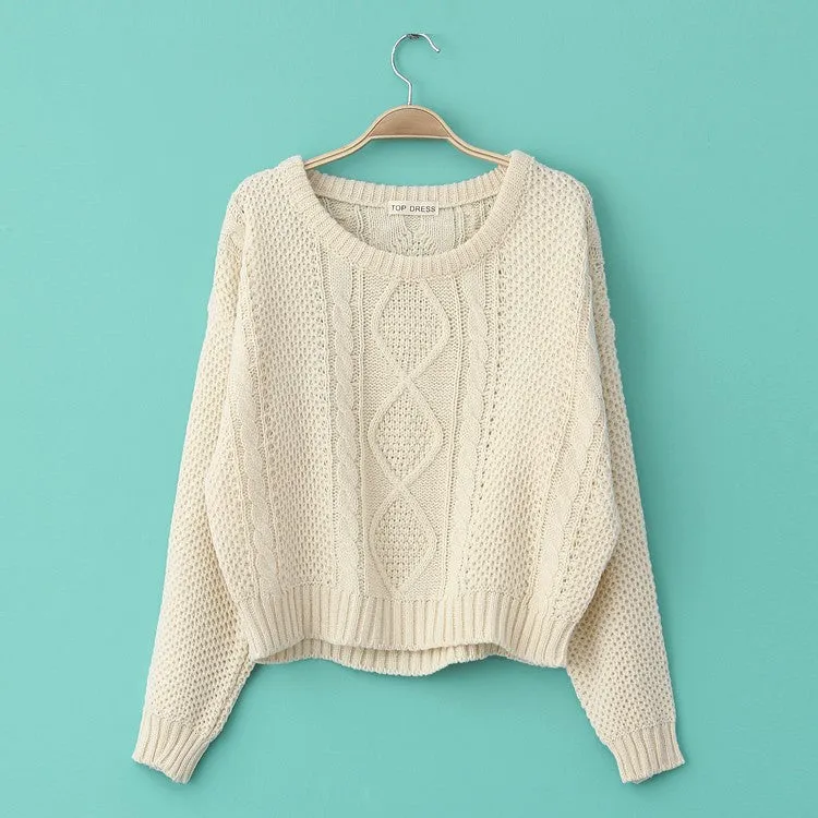 Fashion short woven sweaters