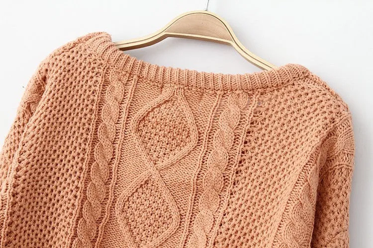 Fashion short woven sweaters