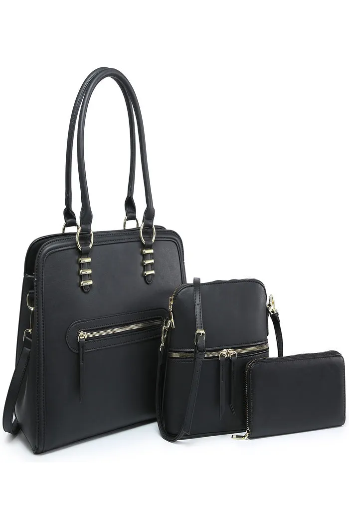 Fashion Top Handle 3-In-1 Satchel