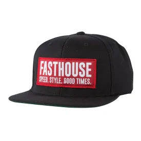 Fasthouse Blockhouse Hat - Black/Red