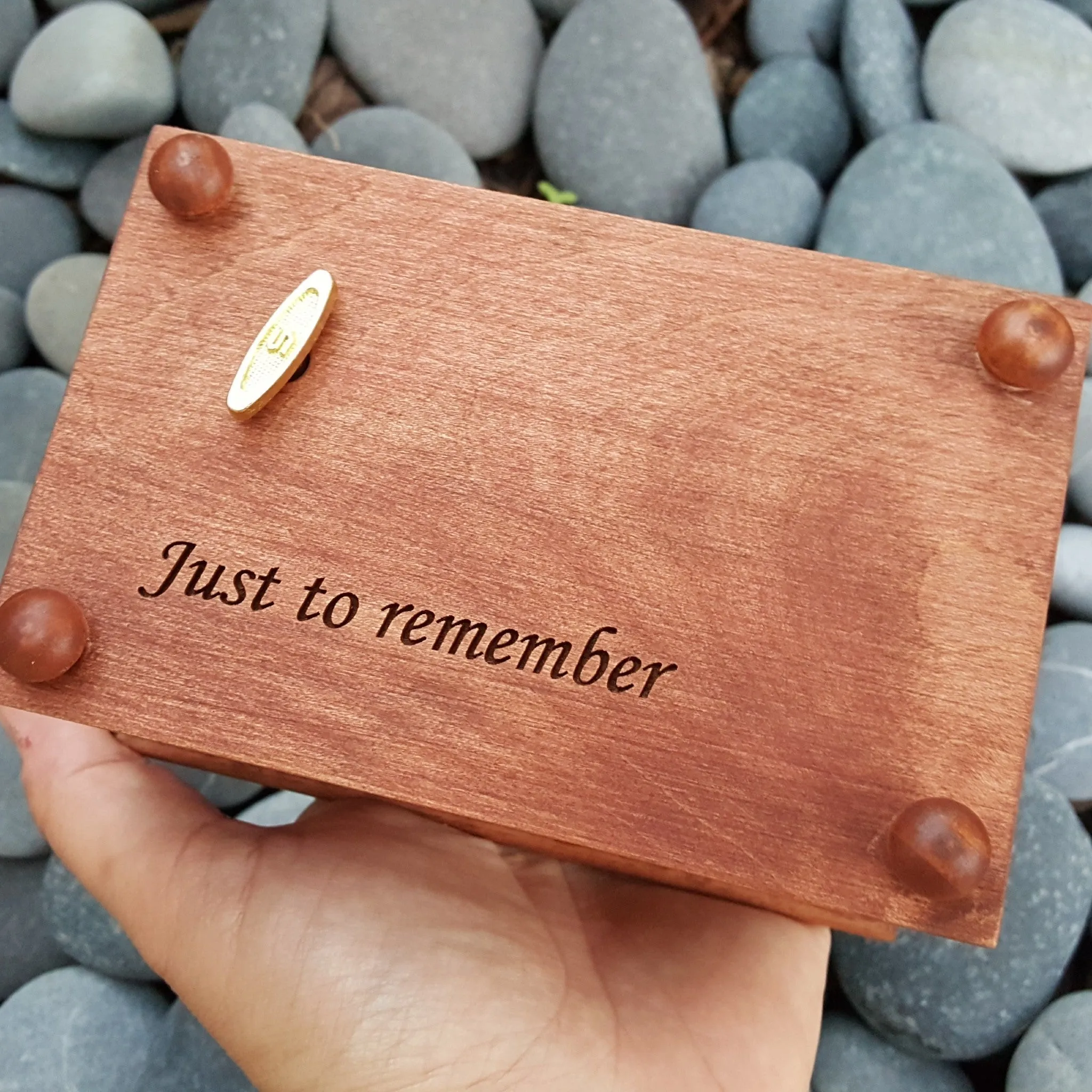 Father quote keepsake box with built in music player