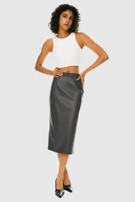 Faux Leather Pencil Skirts