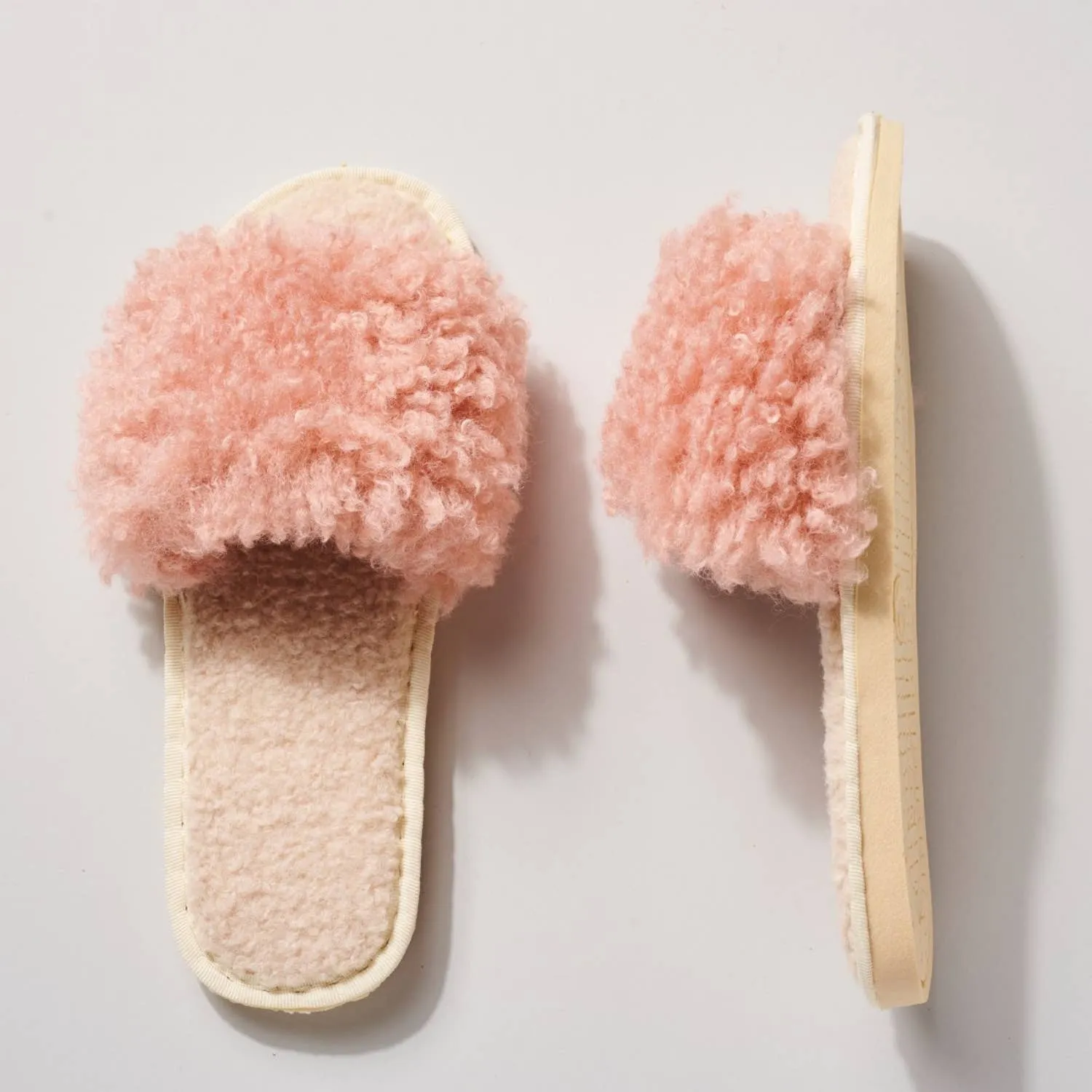 Faux Sherpa Furry Slippers