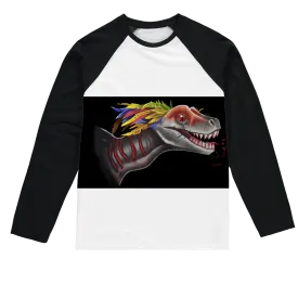 Feathered Raptor Sublimation Baseball Long Sleeve T-Shirt