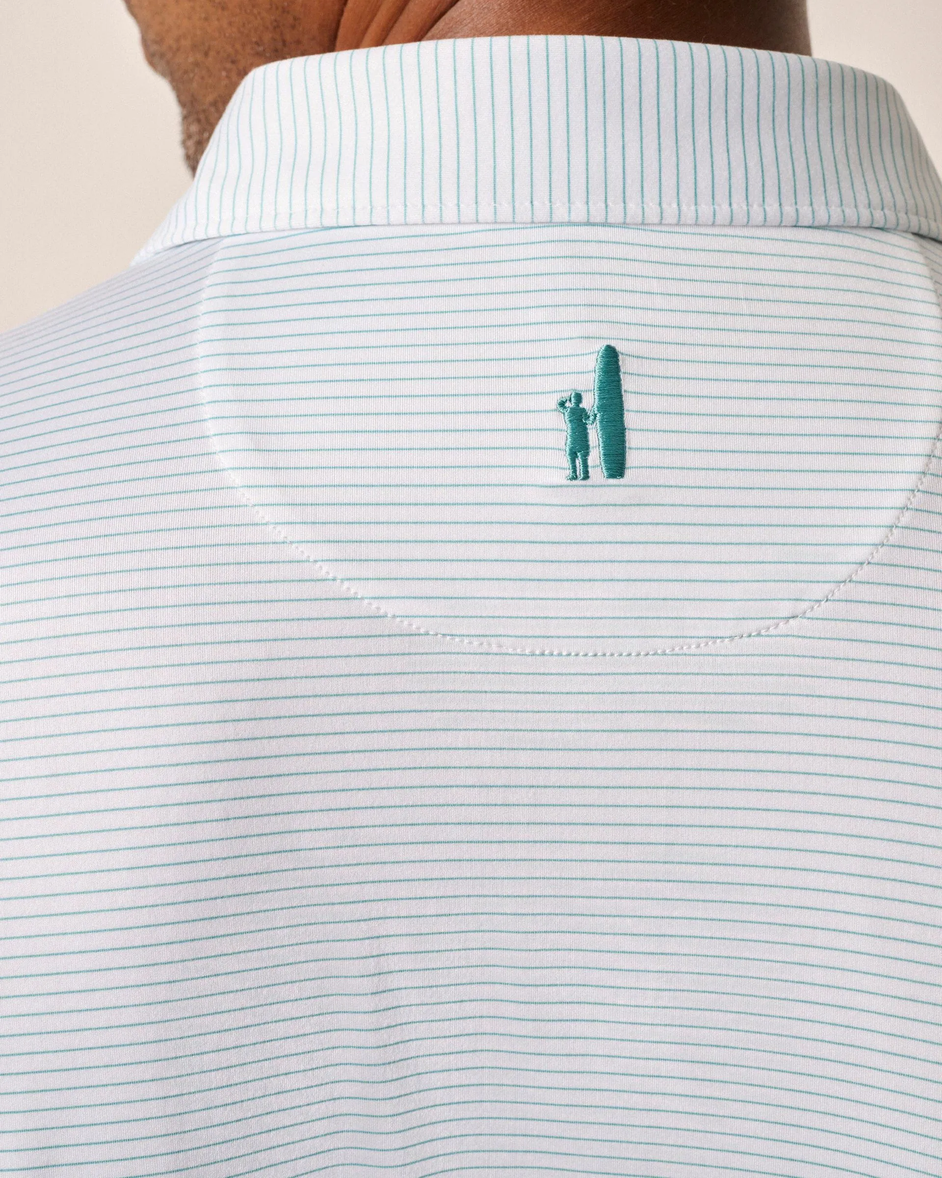 Featherweight Performance Polo - Double Eagle Stripe