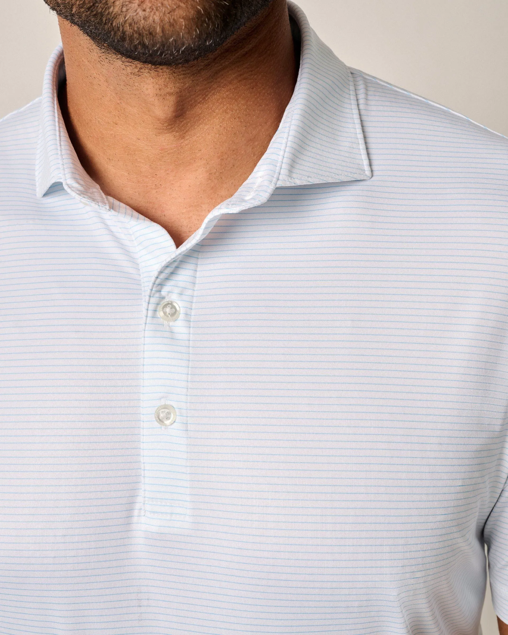 Featherweight Performance Polo - Double Eagle Stripe