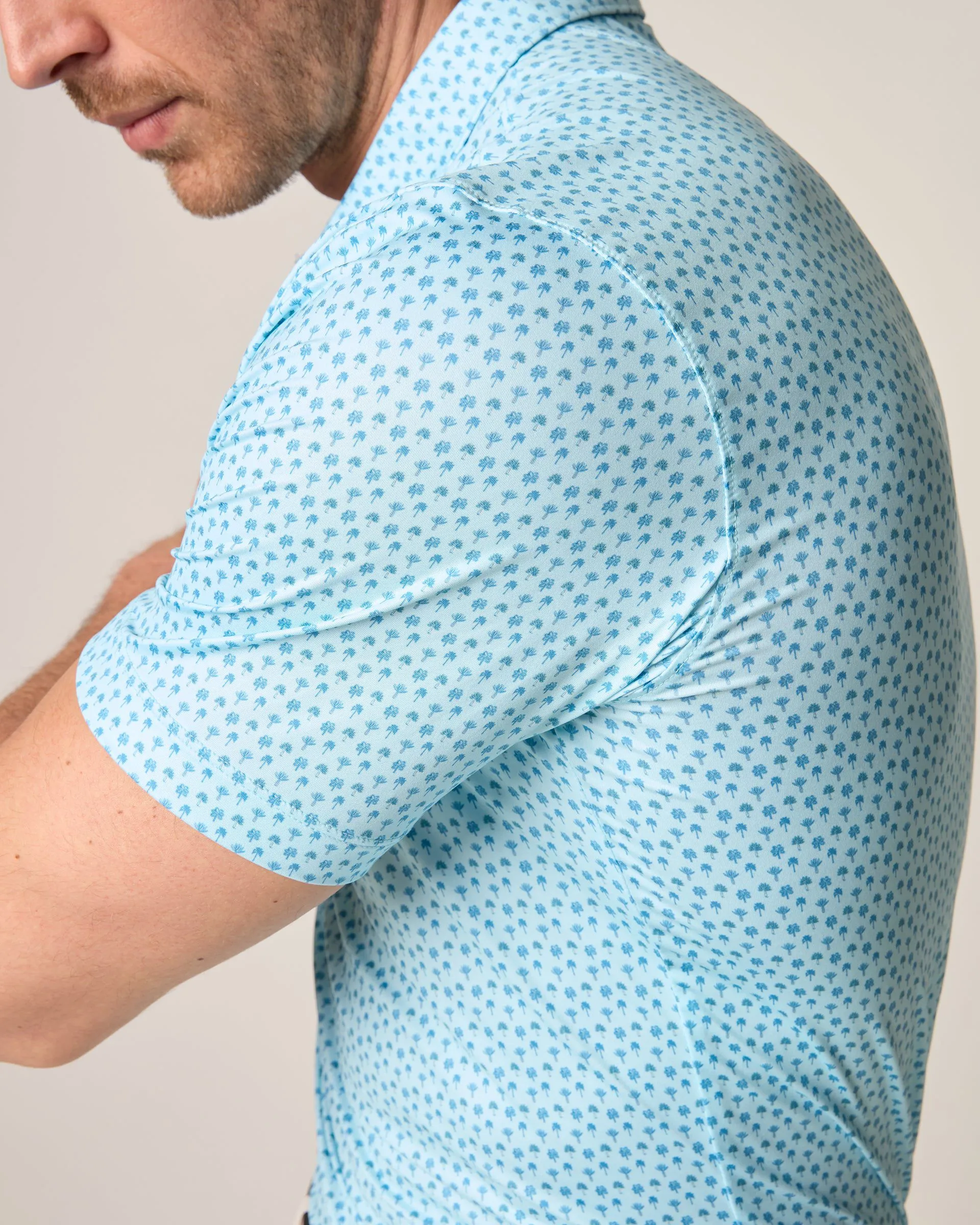 Featherweight Performance Polo - Woods Print