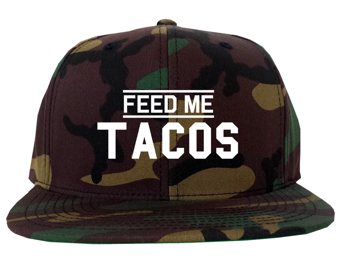 Feed Me Tacos Mens Snapback Hat