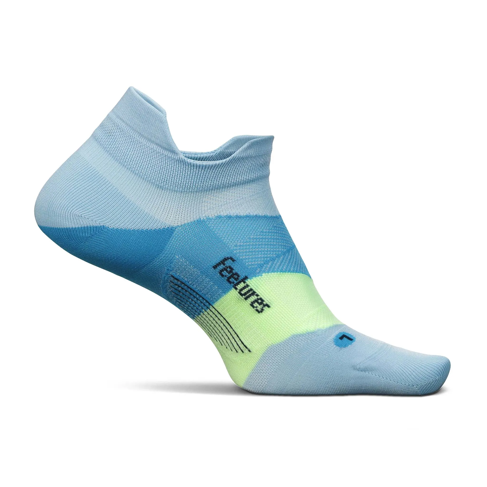 Feetures | Unisex Elite Ultra Light No Show Tab - Blue Crystal