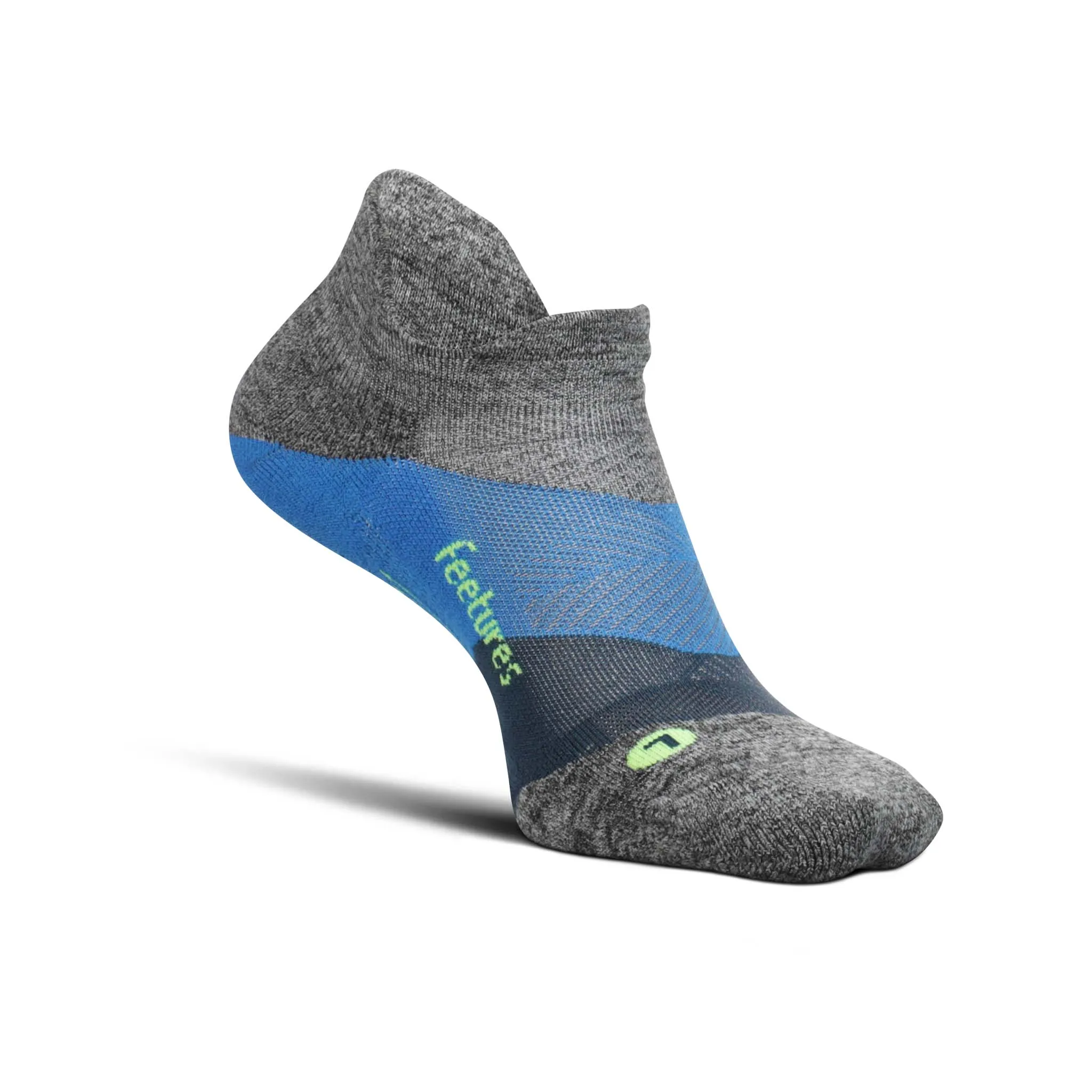 Feetures | Unisex Elite Ultra Light No Show Tab - Gravity Gray