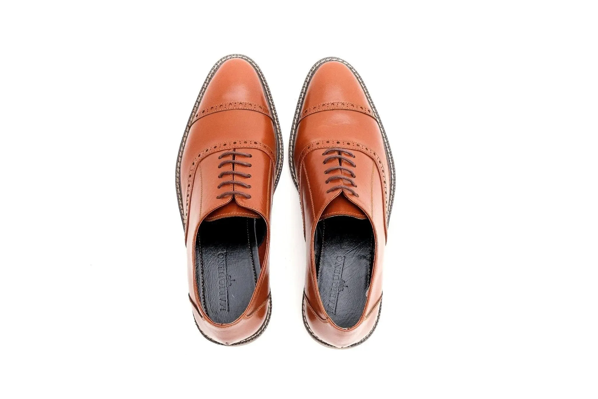 FELIX Cap Toe Holes Oxford - Tan