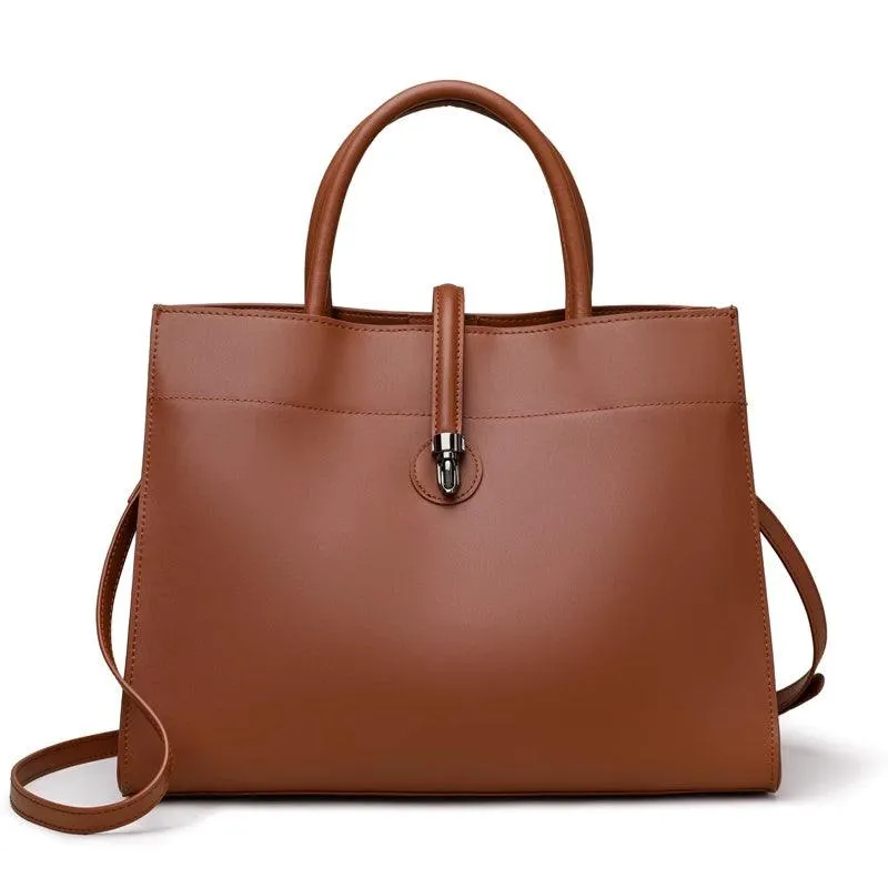 Female Casual  Capacity Fashionable Leather Bag