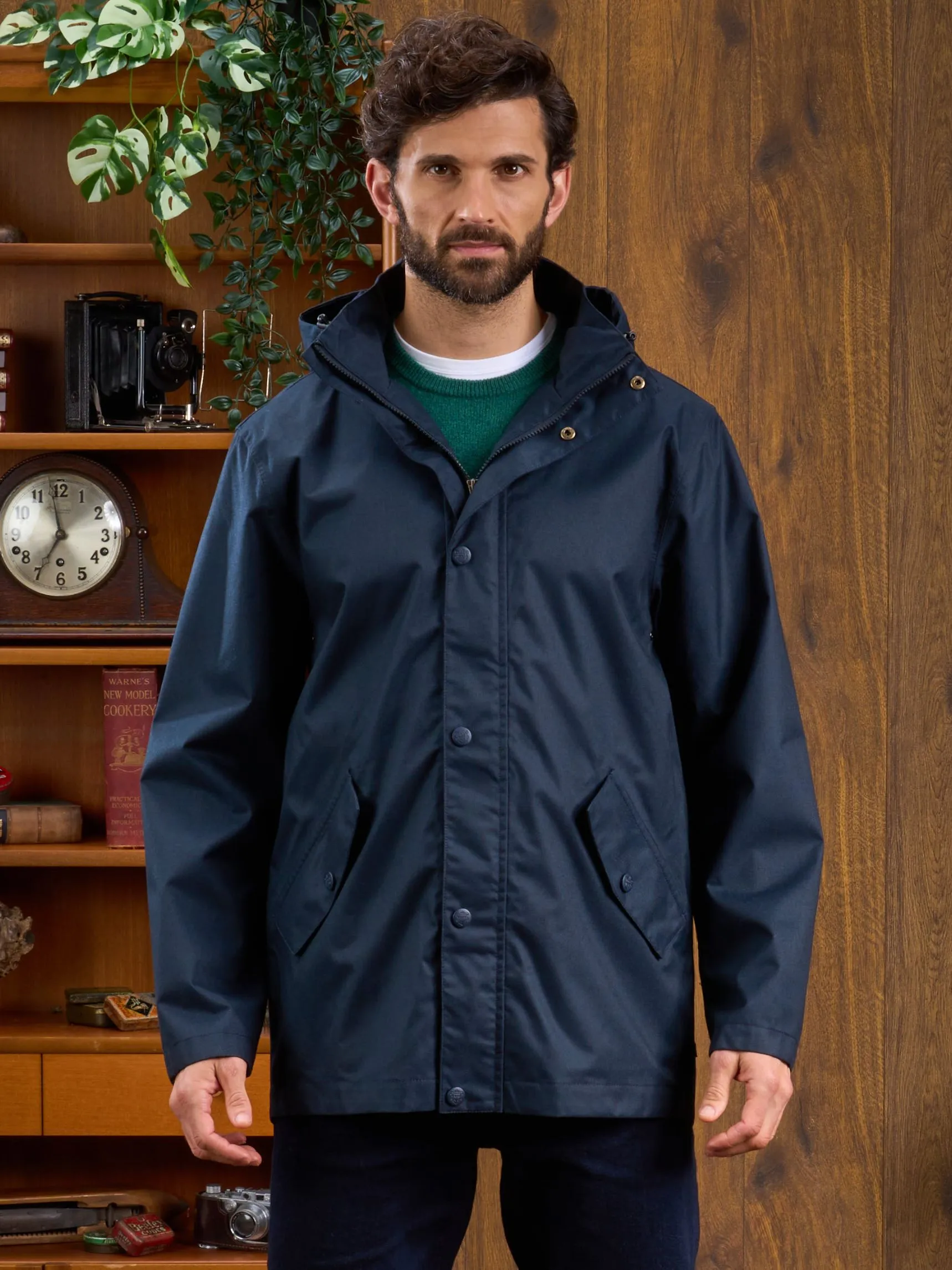 Fernley Men's Waterproof Parka In Navy