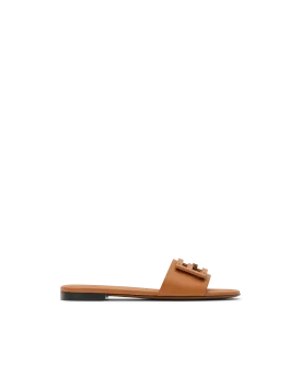 FF Baguette Leather Slides