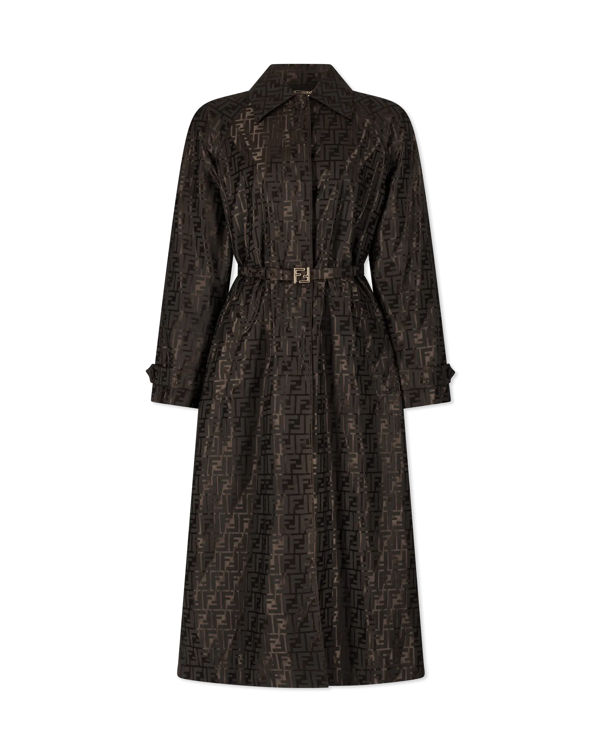 FF Jacquard Trench Coat