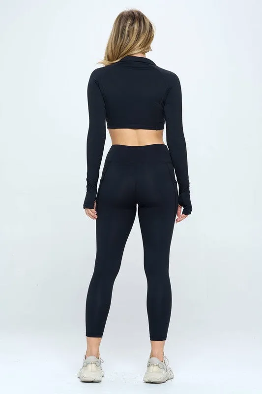 Finish Strong Activewear Set Top and Leggings