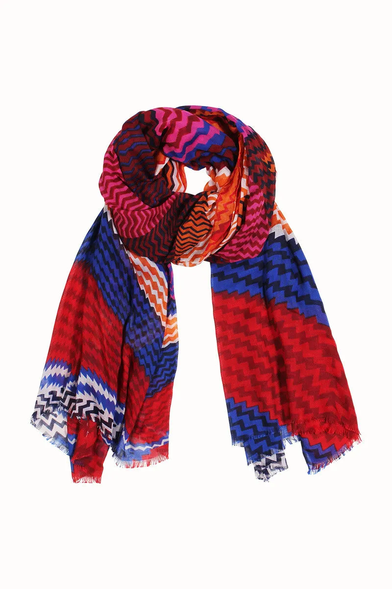 Fiona Chevron Delight Soft Scarf