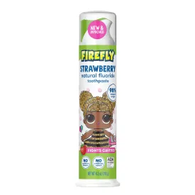 Firefly Kids L.O.L. SURPRISE! Anti-Cavity Natural Fluoride Toothpaste, Strawberry Flavor