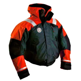 First Watch AB-1100 Flotation Bomber Jacket - Hi-Vis Orange/Black - Small [AB-1100-OB-S]