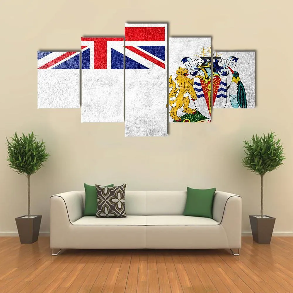 Flag Of British Antarctic Territory Canvas Wall Art