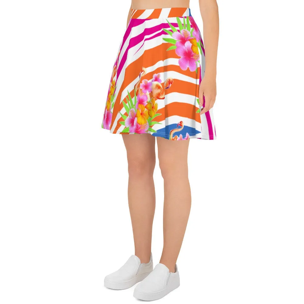 FLAMINGO FIESTA SKATER SKIRT