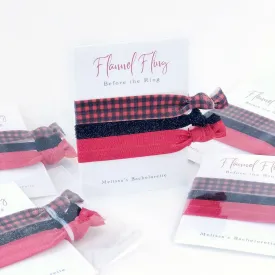 Flannel Fling Bachelorette Party Hair Ties, Hair Ties - BP100