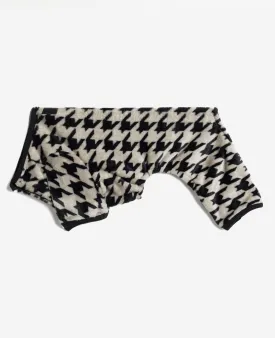 Flannel Houndstooth Dog Pajama