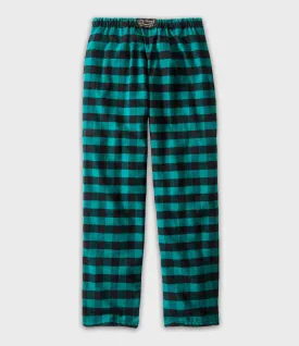 Flannel Lounge Pants - Green Buffalo