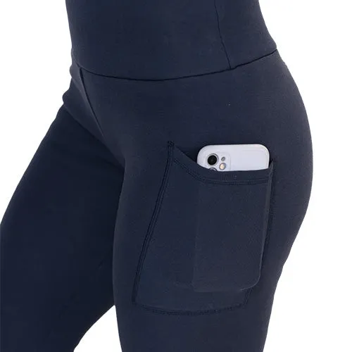 Fleece Lined Leggings | Navy