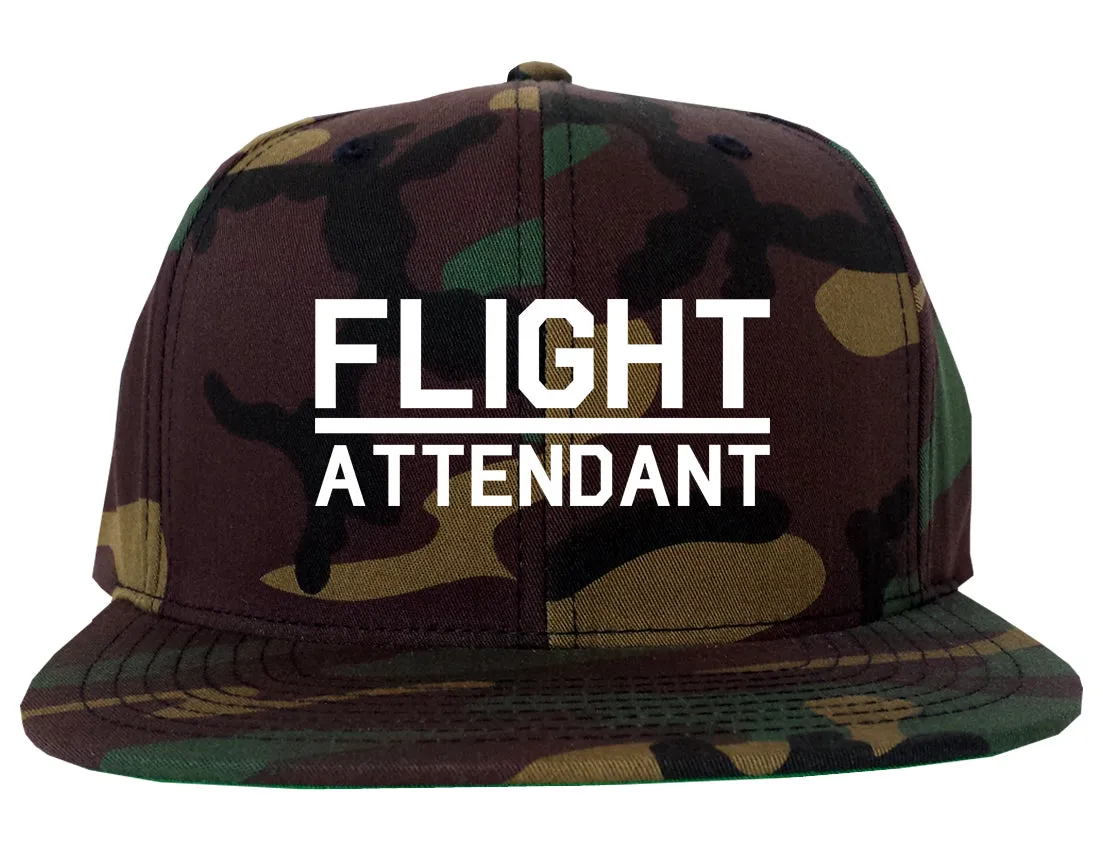 Flight Attendant Stewardess Mens Snapback Hat