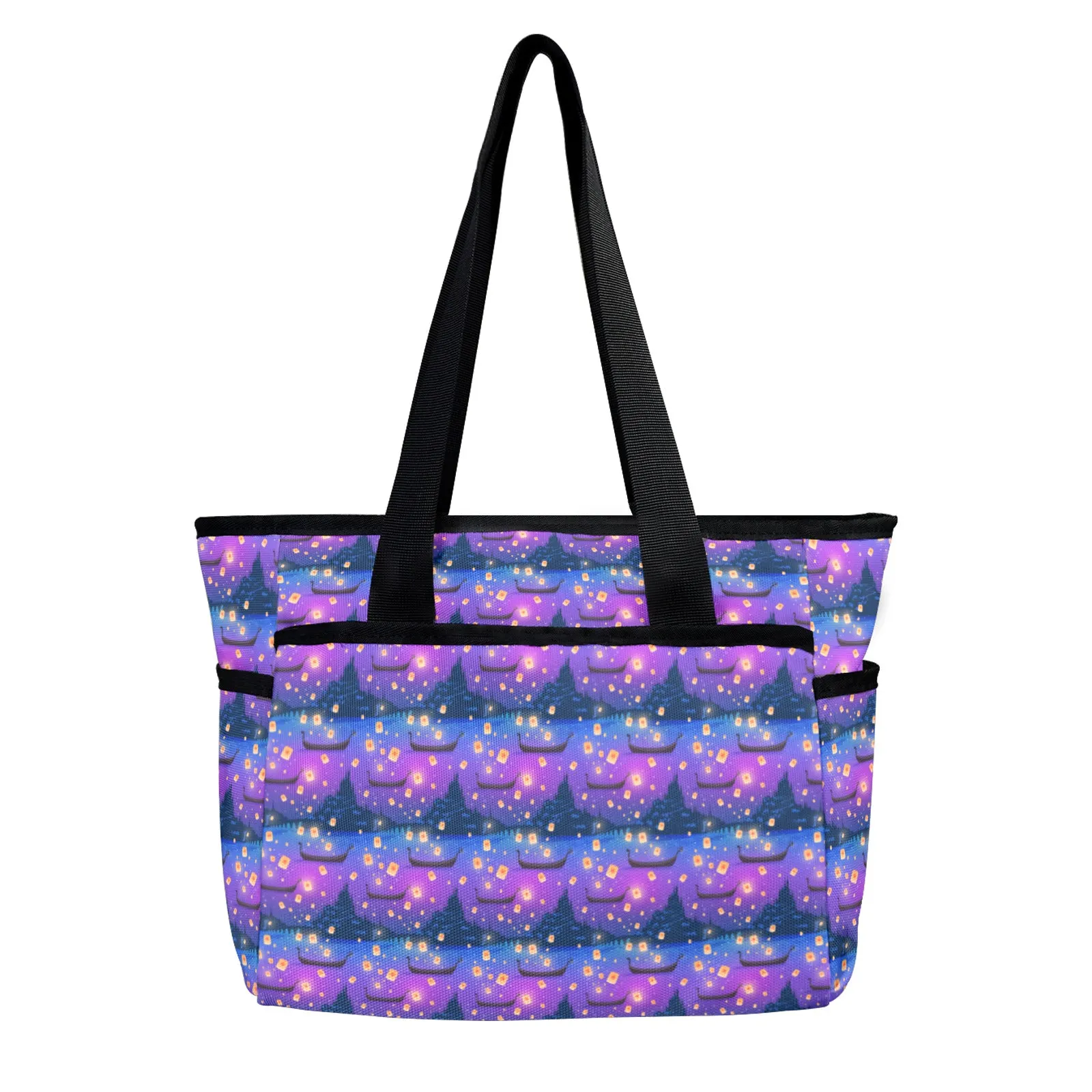 Floating Lanterns Large Capacity Insulated Tote Bag