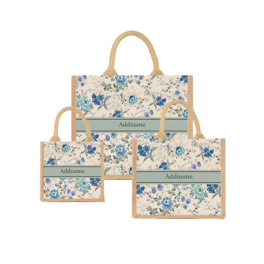 Flora Carolina Jute Tote Bag