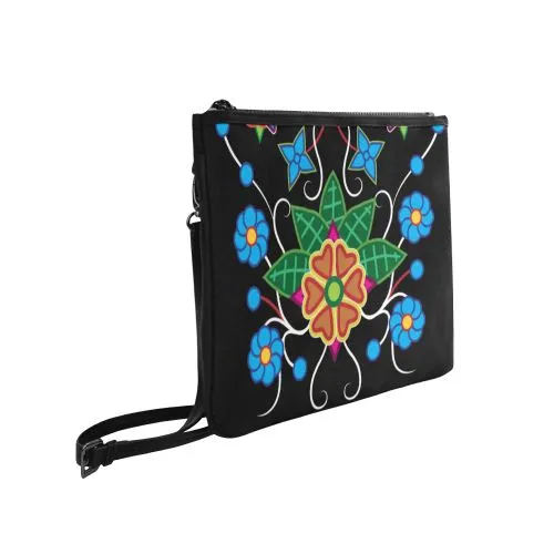 Floral Beadwork-02 Slim Clutch Bag