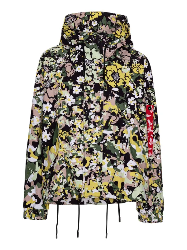 Floral Camo Oversized Parka Jumper - Maastokuvio