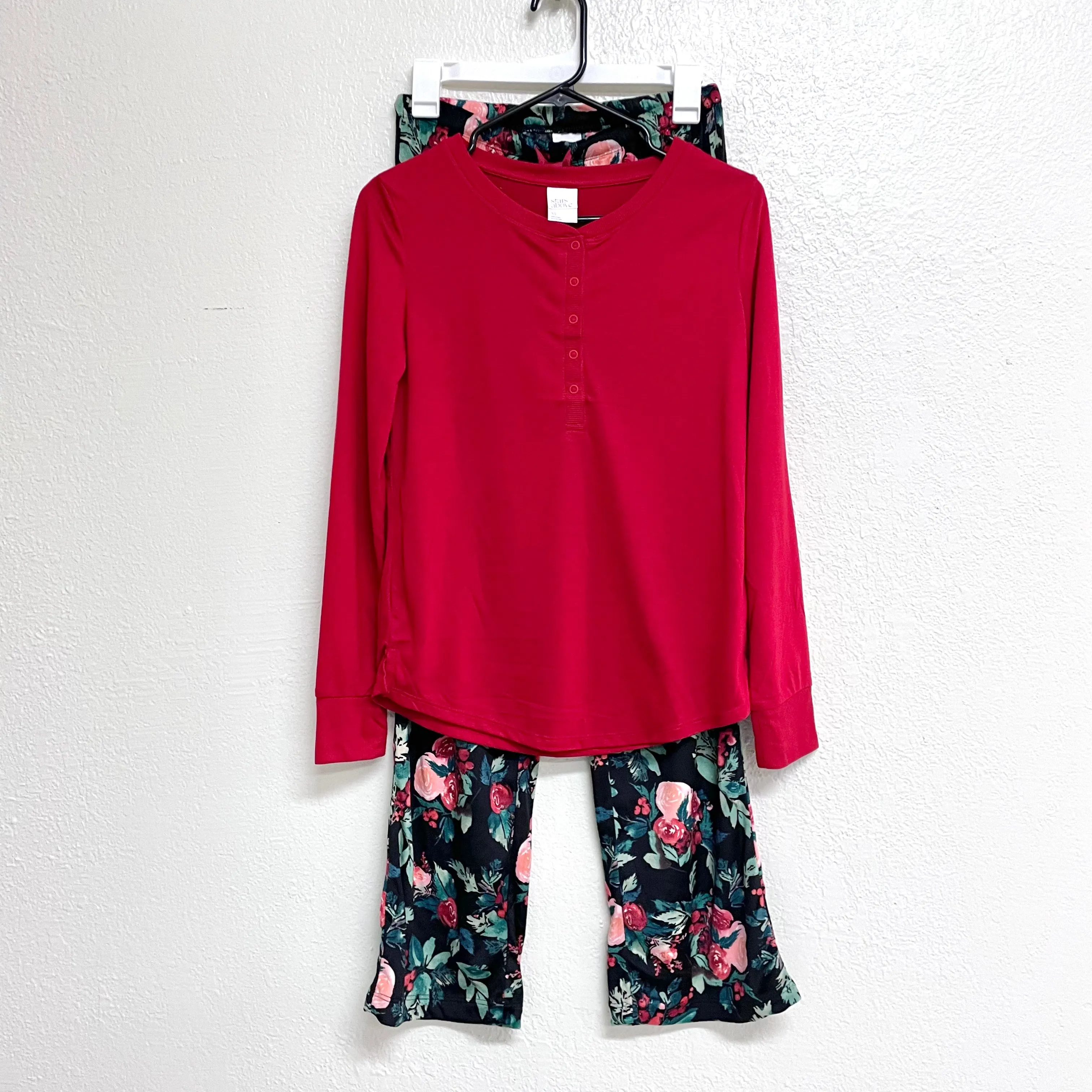 Floral Fleece Pajama Set