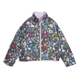 Floral Print Oversized Reversible Puffer Full Zip Jacket x Liberty