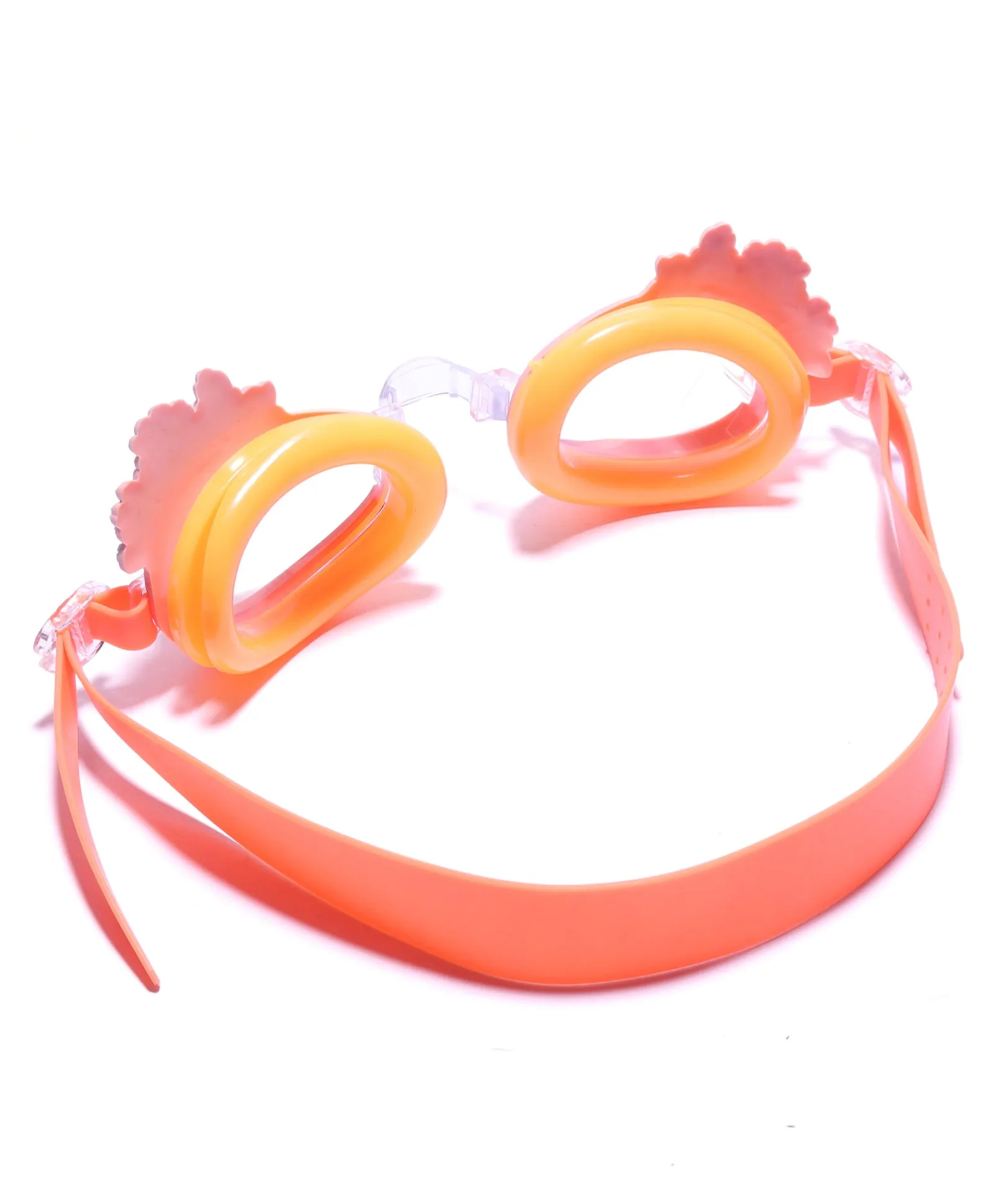 FLOWER DESIGN SWIMMING GOGGLES - ORANGE