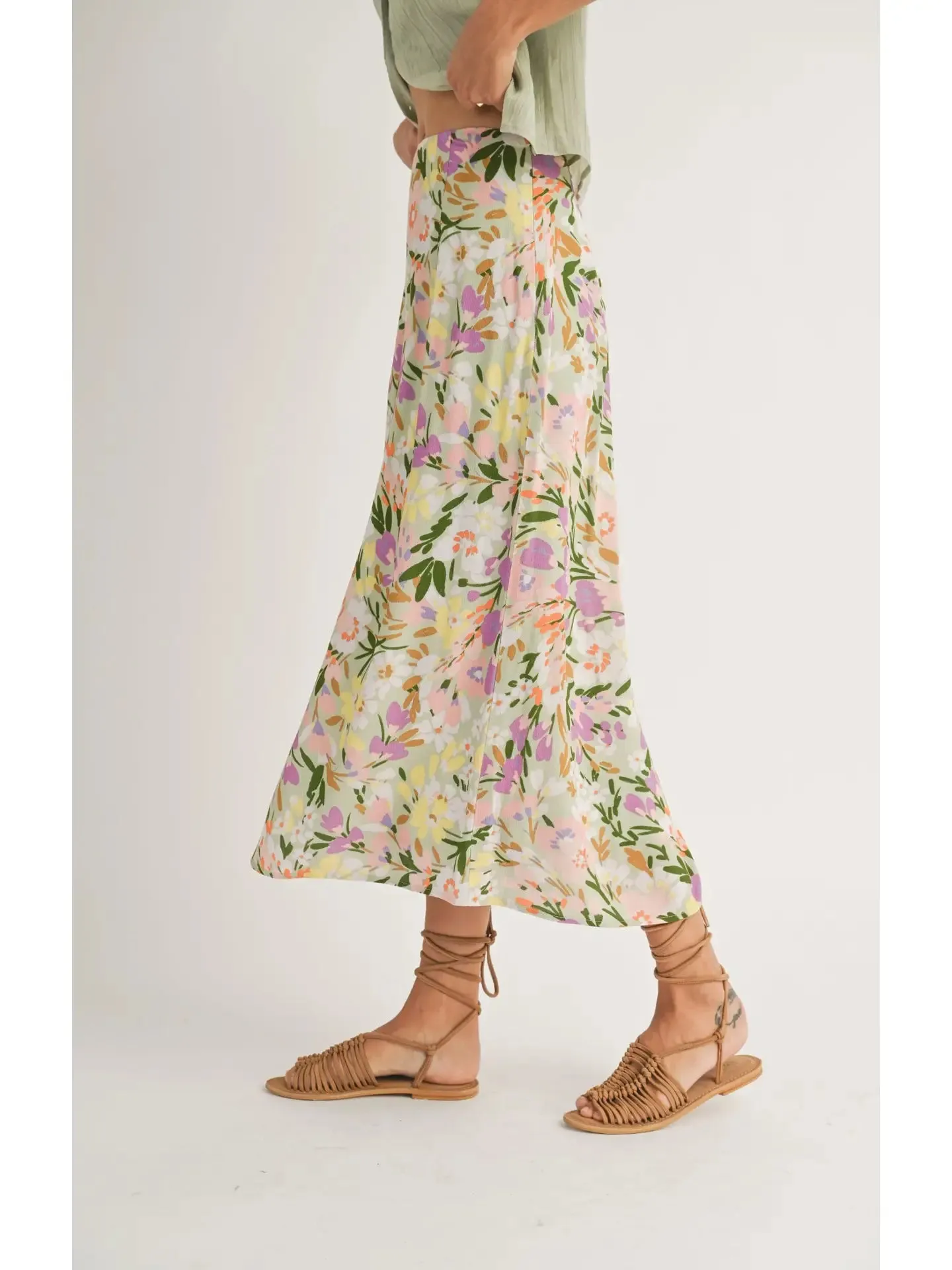 Flower Field Maxi Skirt