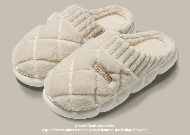 Fluffy Cotton Slippers for Couples