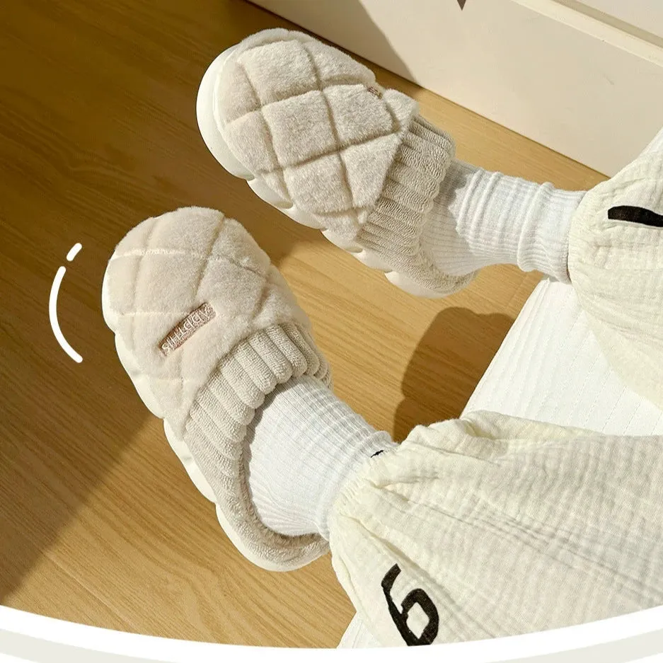 Fluffy Cotton Slippers for Couples