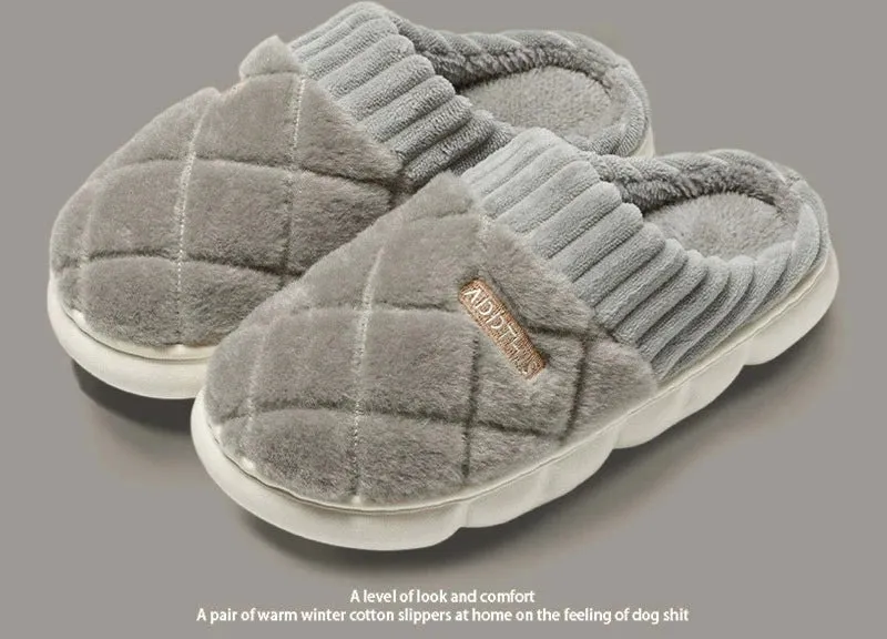 Fluffy Cotton Slippers for Couples