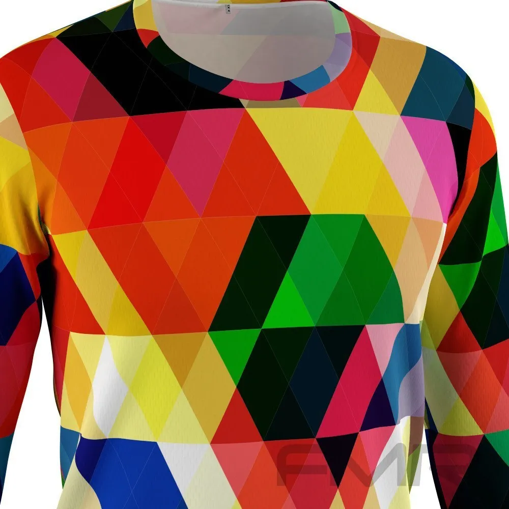 FMR Men's Prismatic Long Sleeve Running Shirt