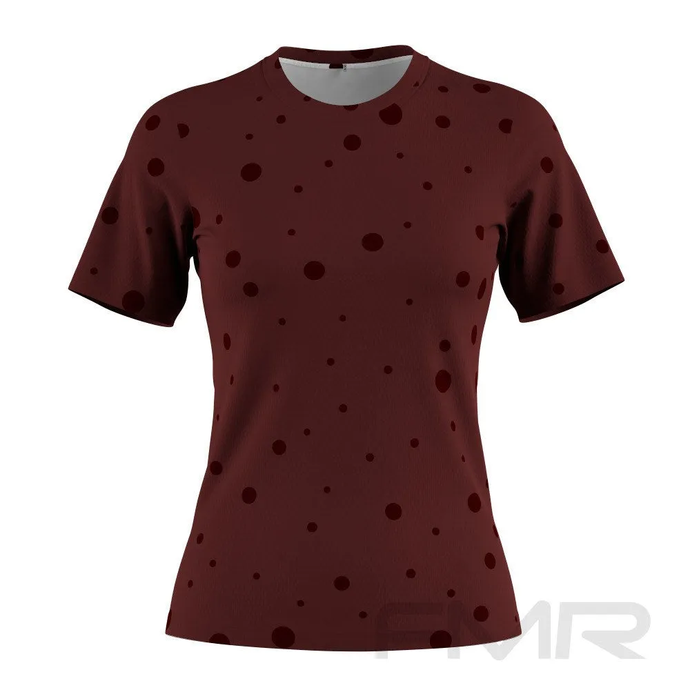 FMR Women's Polka Dot Short Sleeve Running Shirt