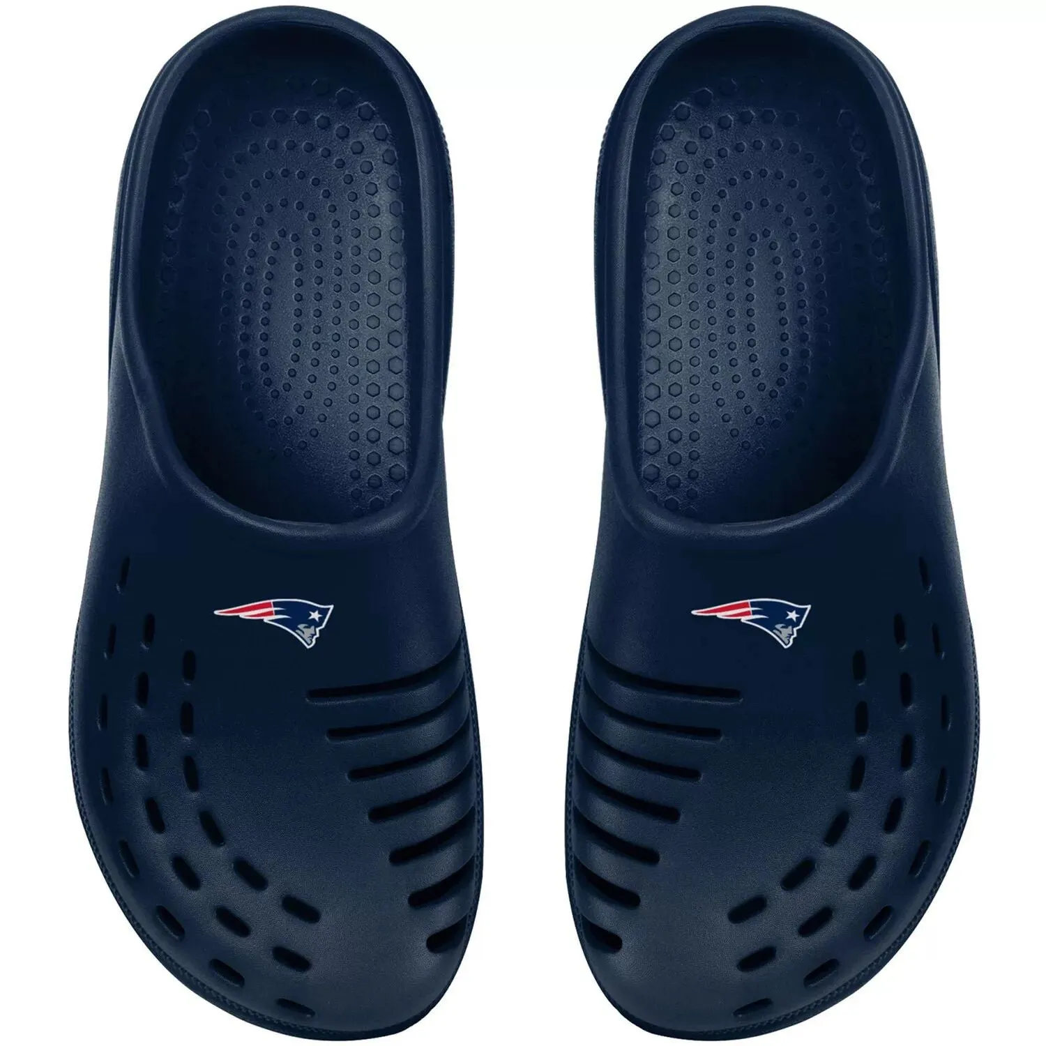 FOCO Navy New England Patriots Sunny Day Unbranded Youth Clogs