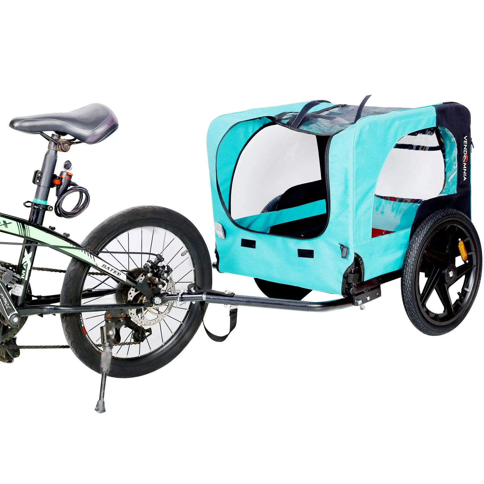 Foldable Bicycle Trailer Stroller for Dogs and Cats