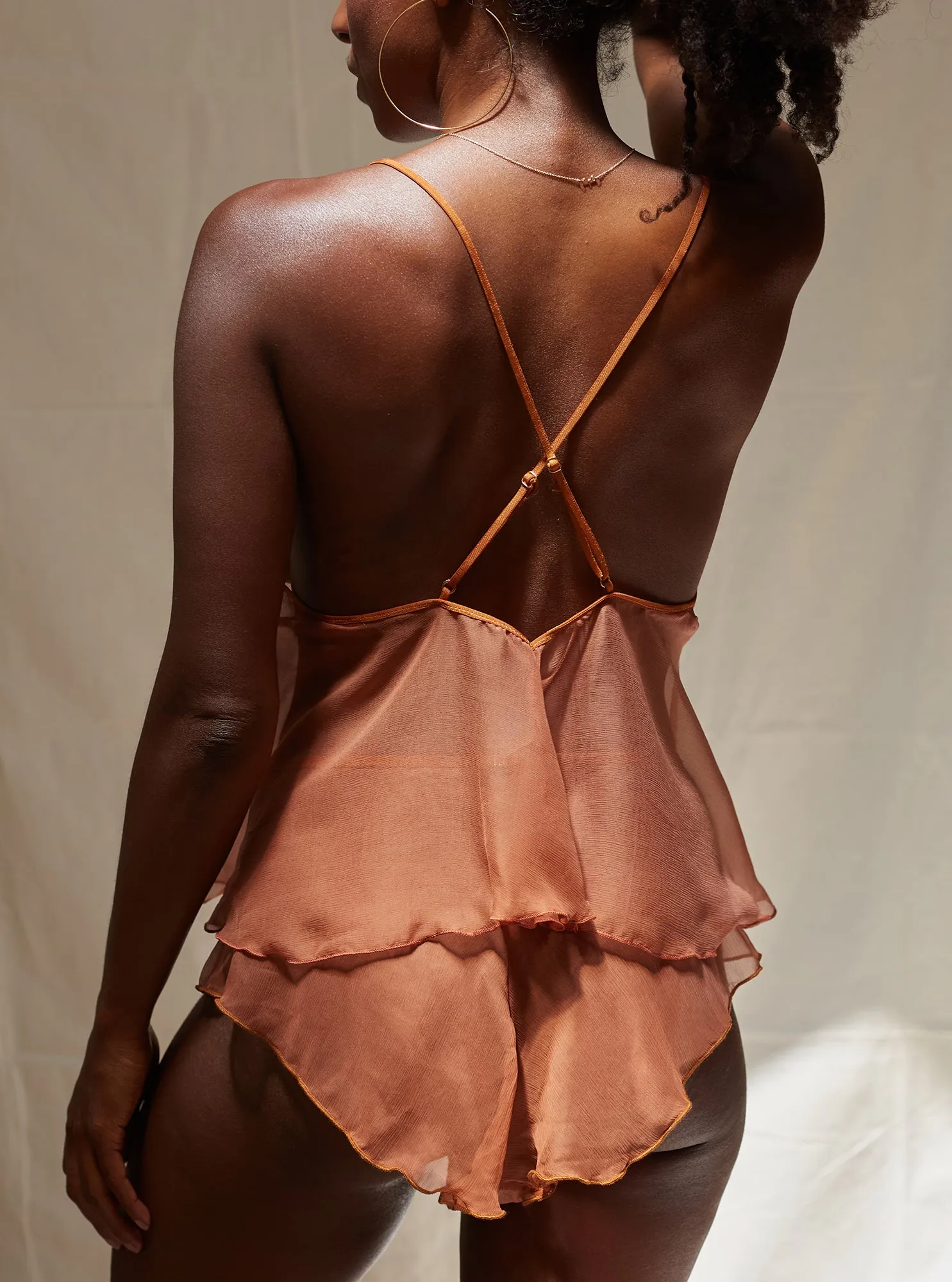 Folie Silk Camisole - Caramel