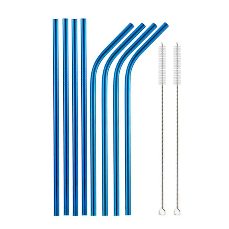 Food Grade 304 Stainless Steel Color Metal Straws