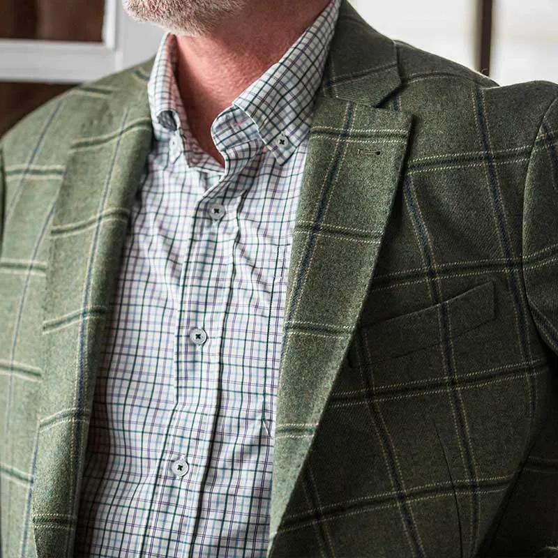 Forest Biome Windowpane Sport Coat - Forest Biome