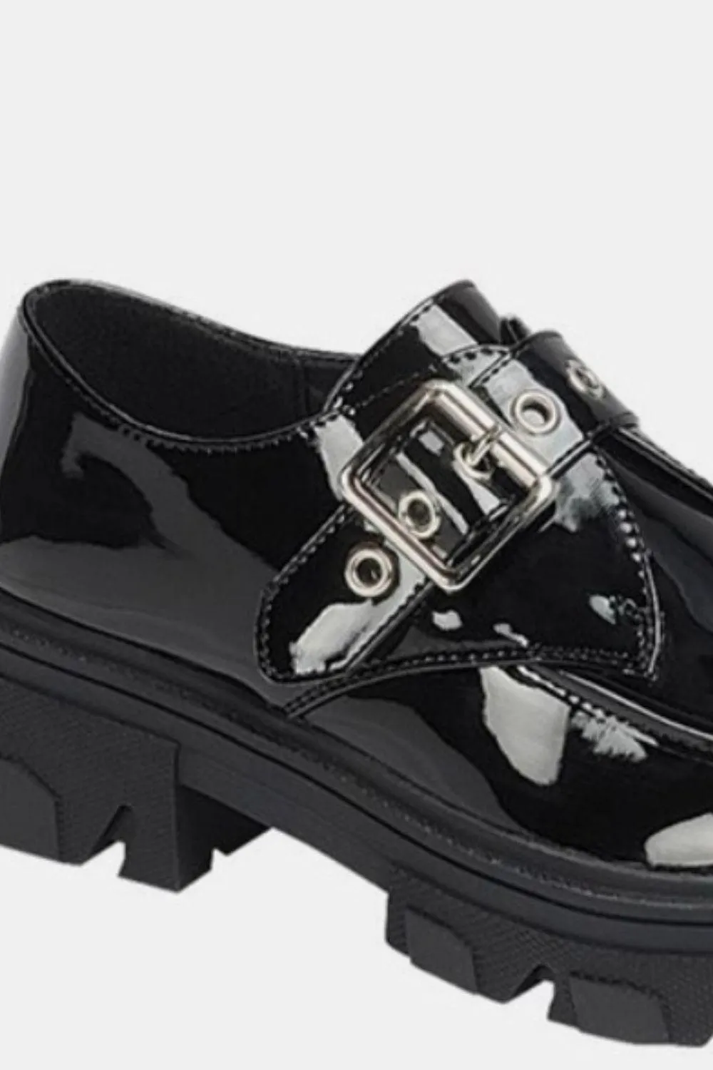 Forever Link Loafers USA Stock Buckled Platform Lug Sole Shoes