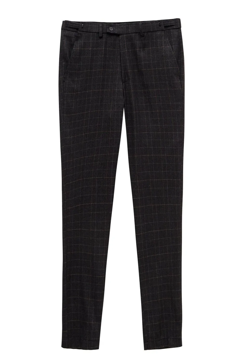 Formal Plaid 3 Pieces Mens Suit Tuxedos (Blazer vest Pants)